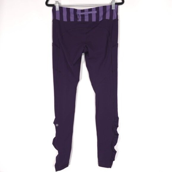 Lululemon Women's Size 8‎ Deep Zinfandel Speed Tight Brushed Interlock Leggings - Picture 5 of 13